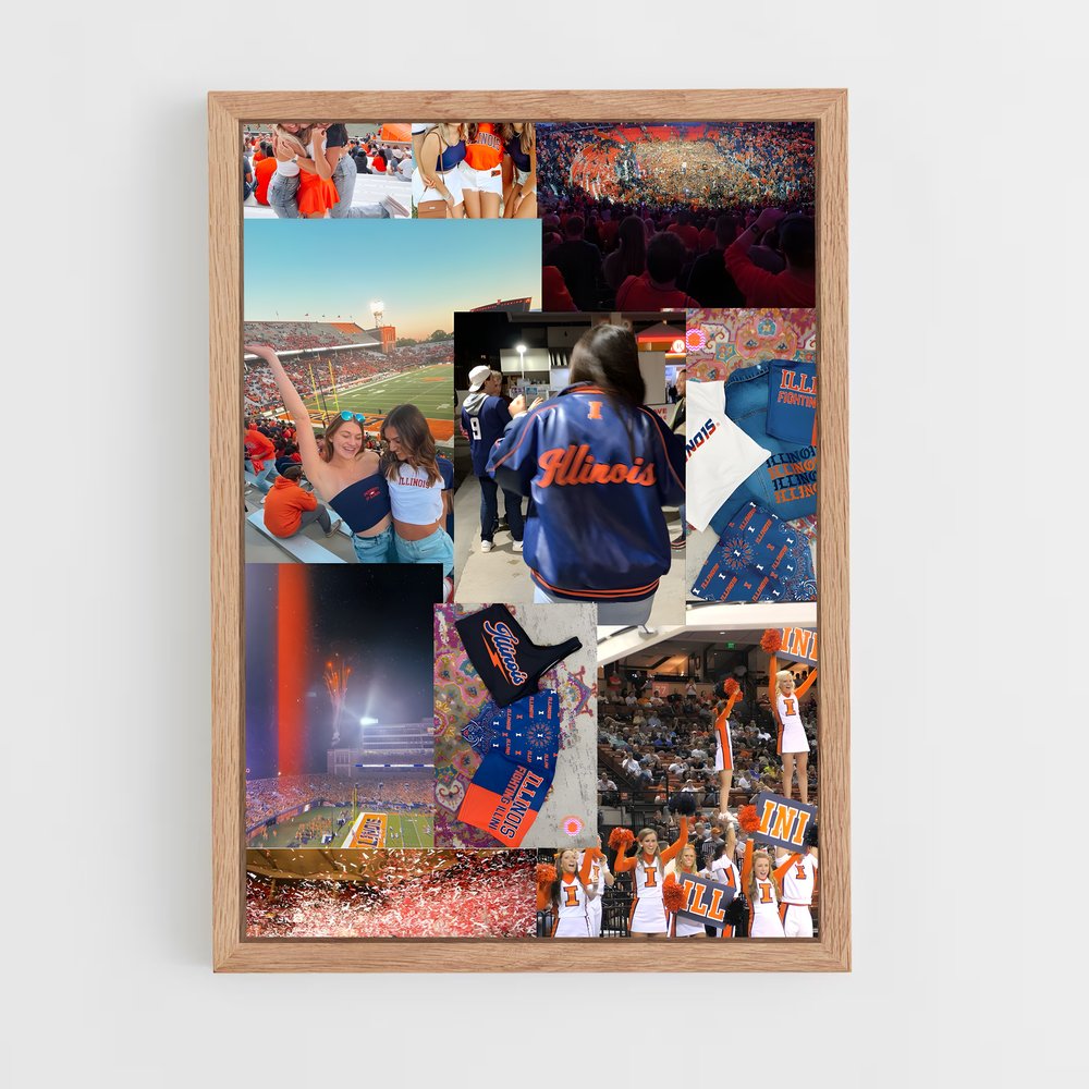 Poster Illinois United – affiche Basketball (vue 4)